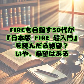 【読書感想文】FIREを目指す50代が『日本版 FIRE 超入門』を読んだら絶望?いや、希望はある