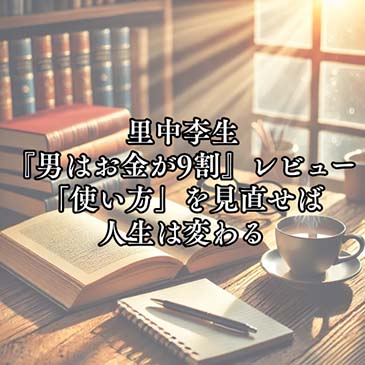 【読書感想文】里中李生『男はお金が9割』レビュー｜「使い方」を見直せば人生は変わる
